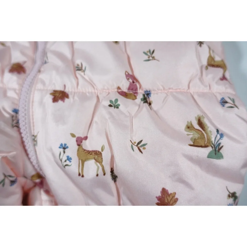 Carters Baby Pram Suit Snowsuit 12 Month Foldover Cuffs for Hand Feet Faux Fur